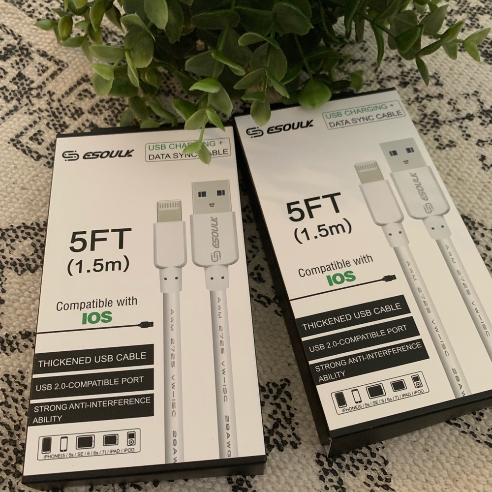 5FT IPHONE charging cable